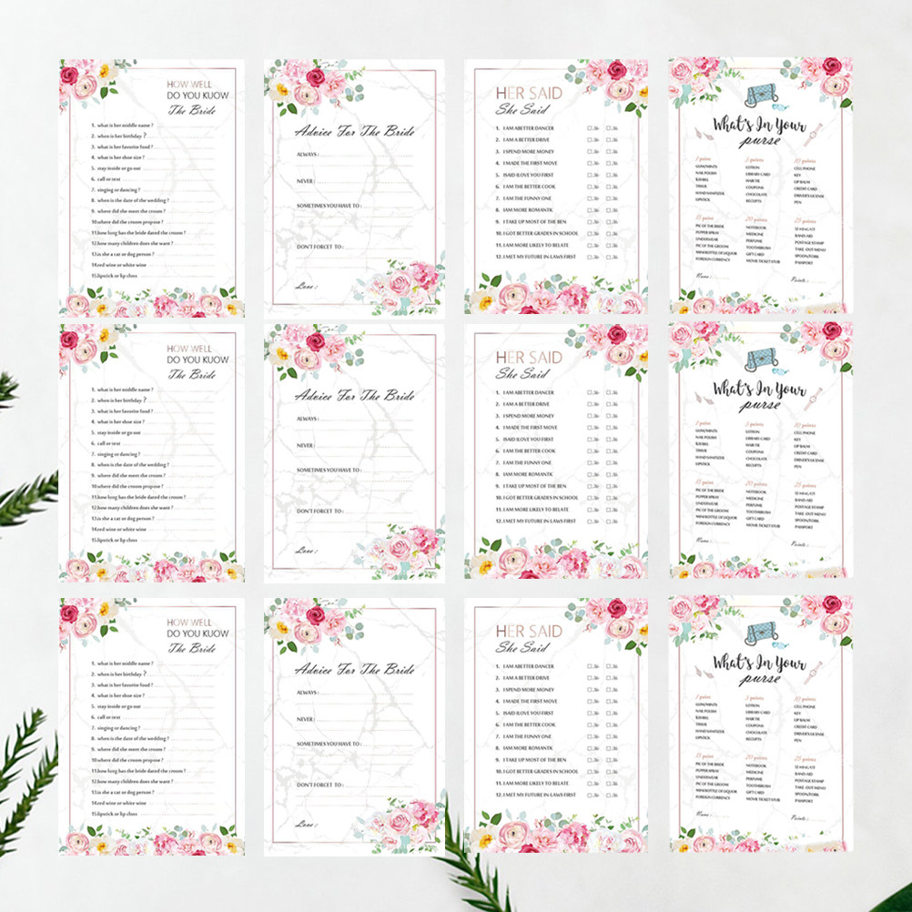 Party Games Bachelorette - 48 Pcs Bachelorette Card for Bride