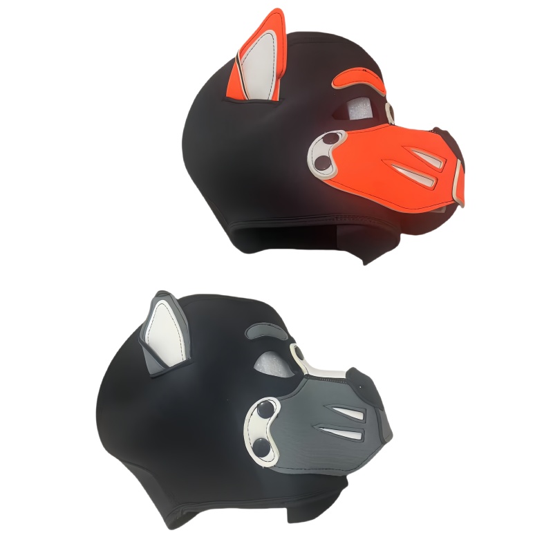 Party Games Shop - Erotic Colorful Dog Hood Mask with