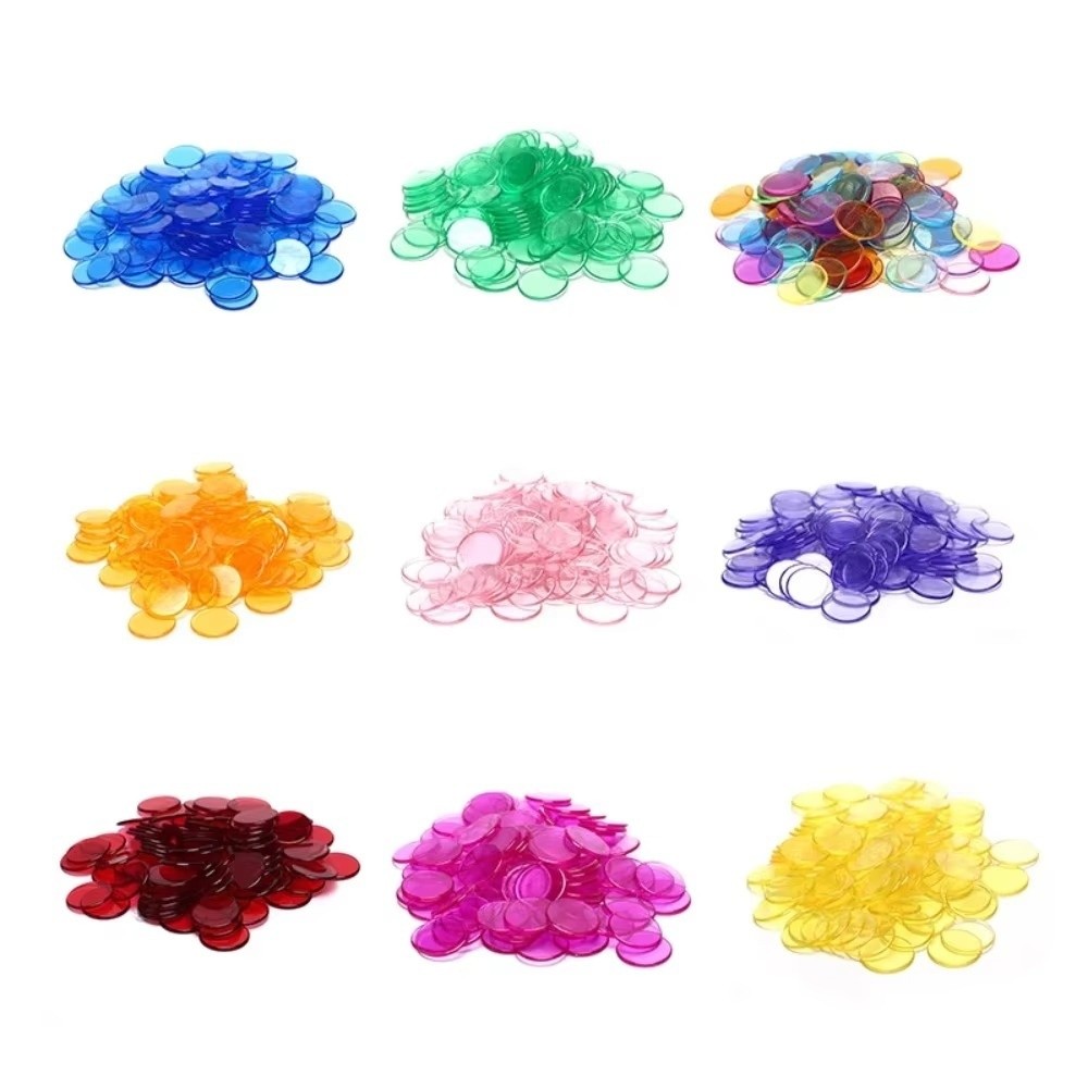 Party Games Bingo - 100Pcs New Plastic Round Counting Chips