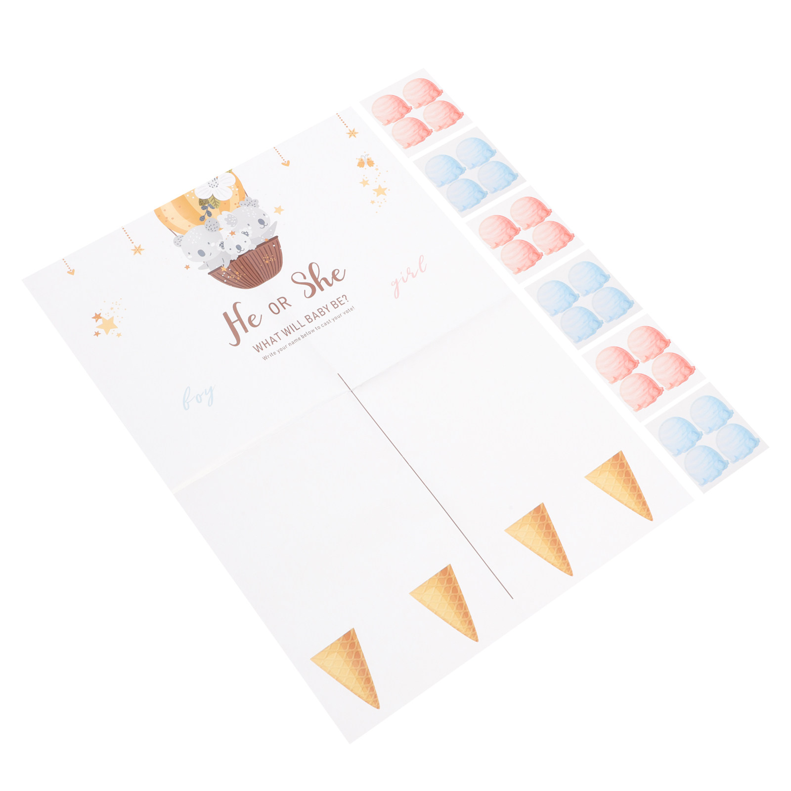 1Set Gender Reveal Game Card P - Party Games Gender Reveal 评论和价格