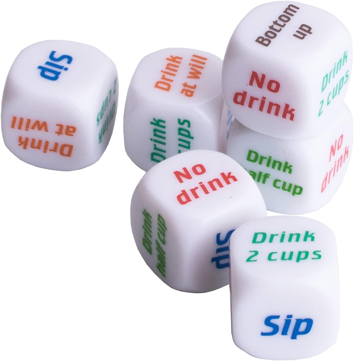 12Pcs Drinking Dice Rolling De - Party Games Bachelorette 评论和价格