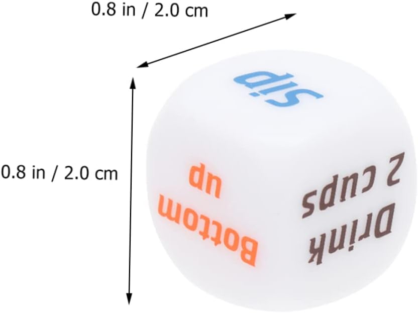 12Pcs Drinking Dice Rolling De - Party Games Bachelorette 评论和价格