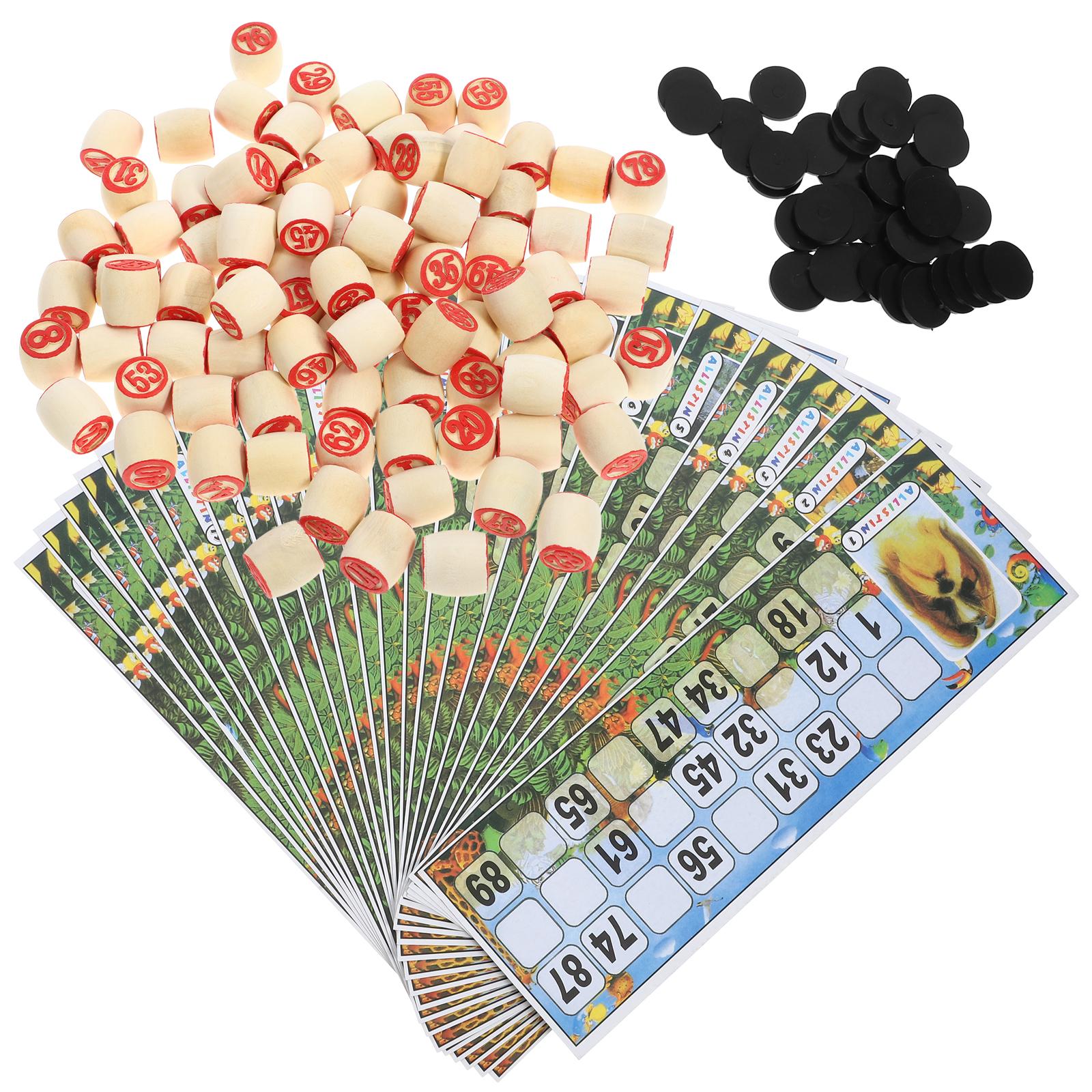 1 set Wooden Number Chess Piec - Party Games Bingo 评论和价格