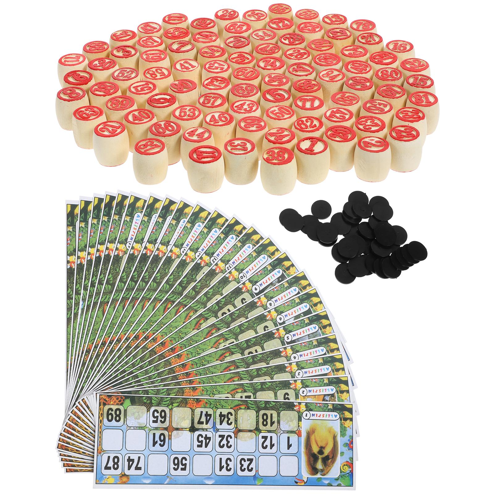 1 set Wooden Number Chess Piec - Party Games Bingo 评论和价格