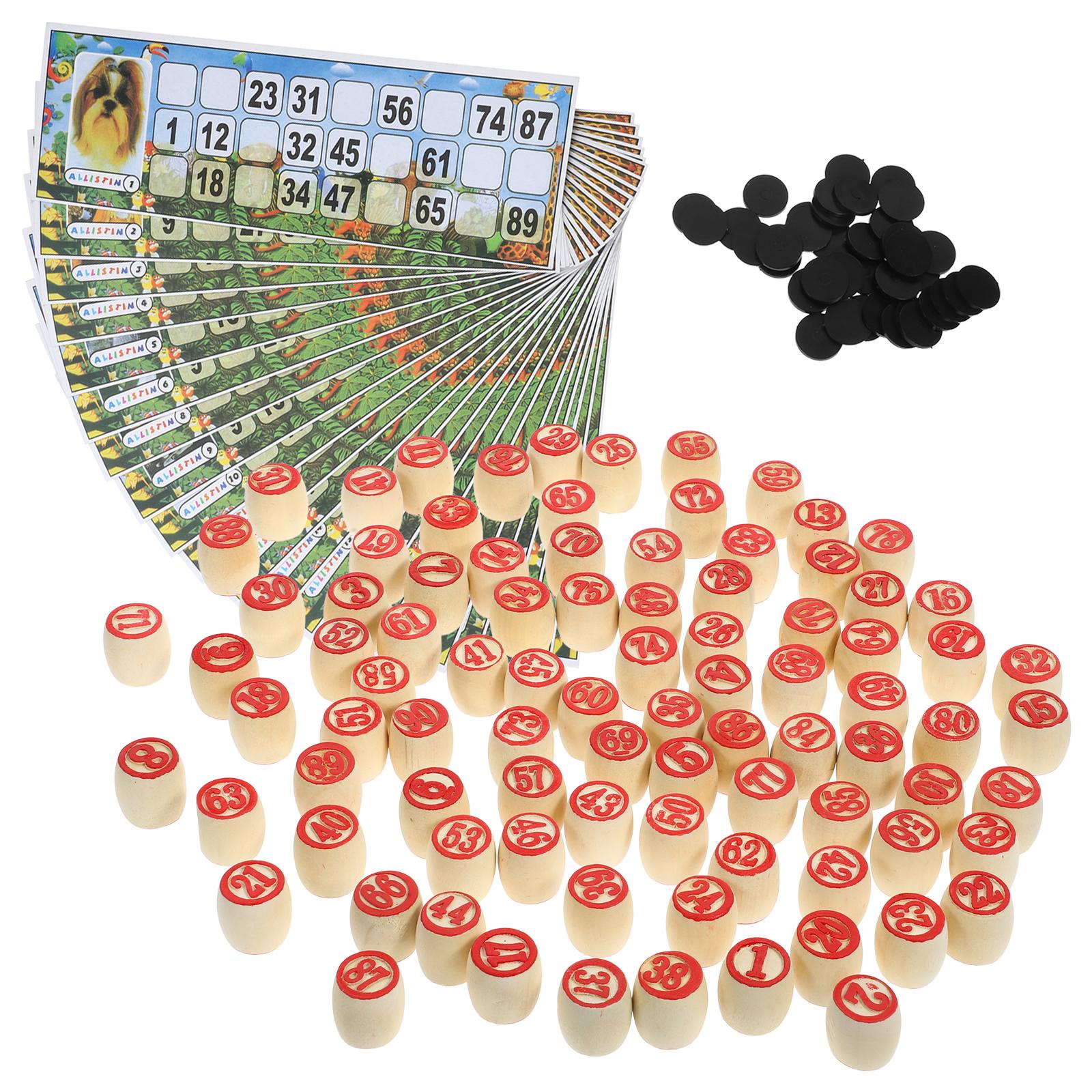 1 set Wooden Number Chess Piec - Party Games Bingo 评论和价格