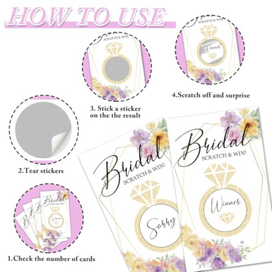 Golden Ring Bridal Shower Scra - Party Games Bridal Shower 评论和价格
