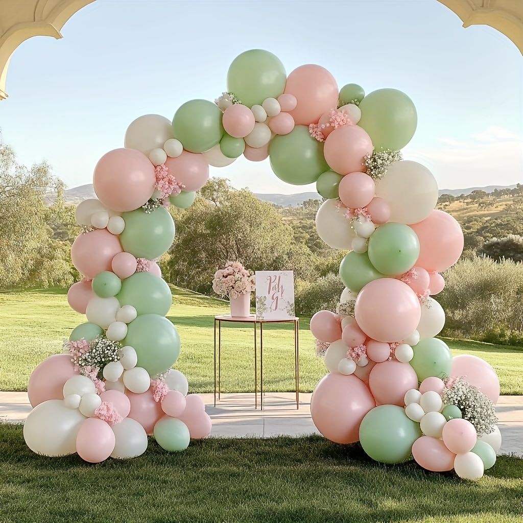 131pcs Sage Green And Pink Pas - Party Games Bridal Shower 评论和价格