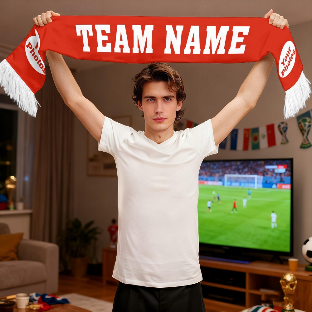 1pc Custom Team Fan Scarf - Pe - Party Games Bridal Shower 评论和价格