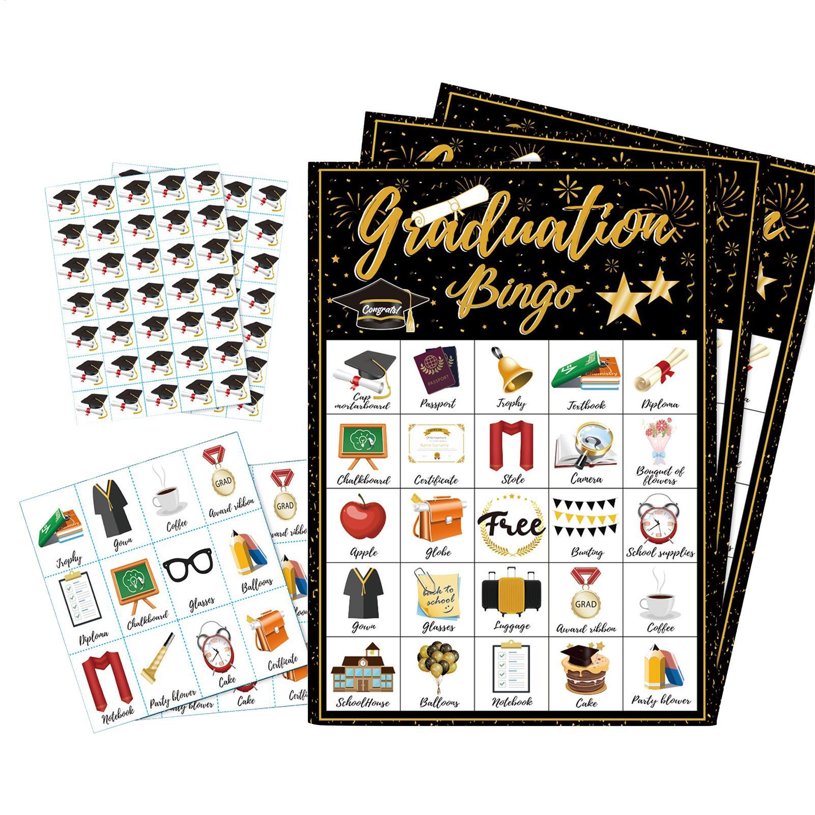 Graduation Bingo Game Cards 24 - Party Games Bingo 评论和价格