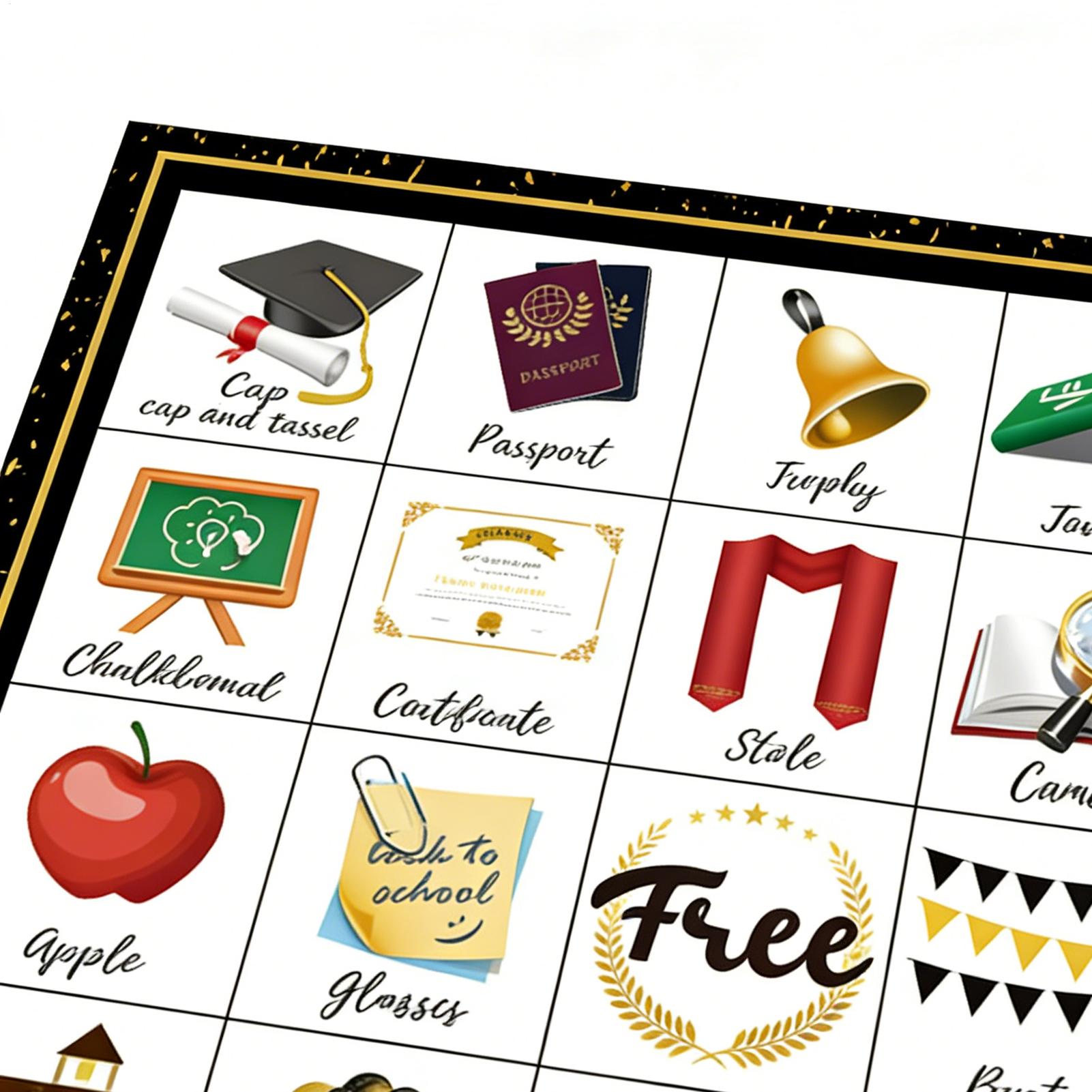 Graduation Bingo Game Cards 24 - Party Games Bingo 评论和价格