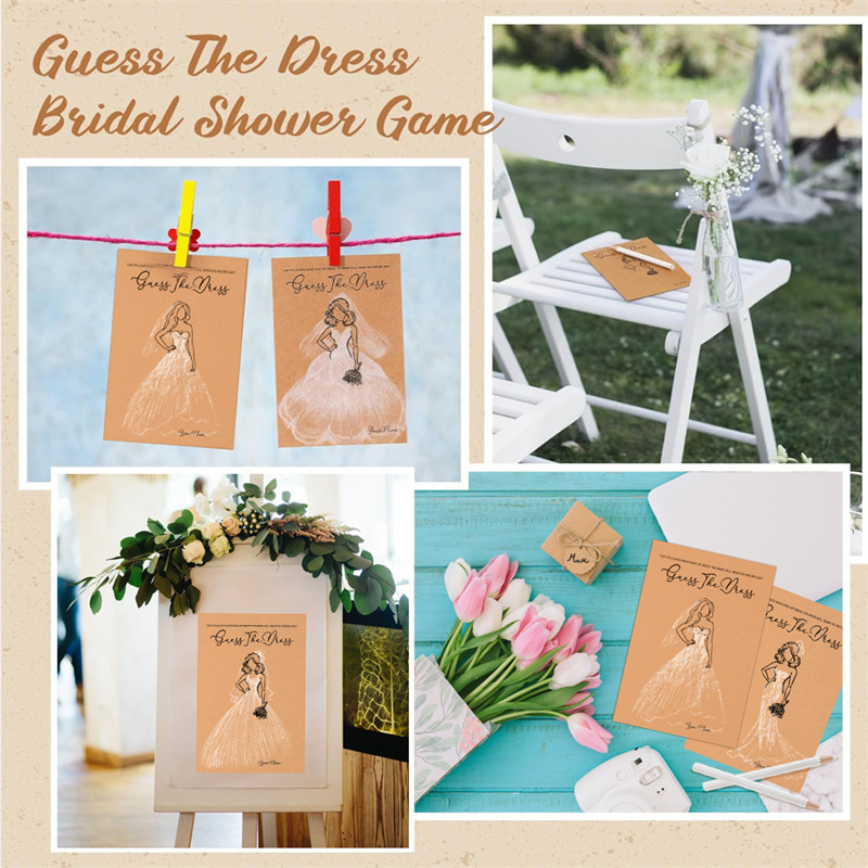 20pcs Guess Dress Game Cards W - Party Games Bridal Shower 评论和价格
