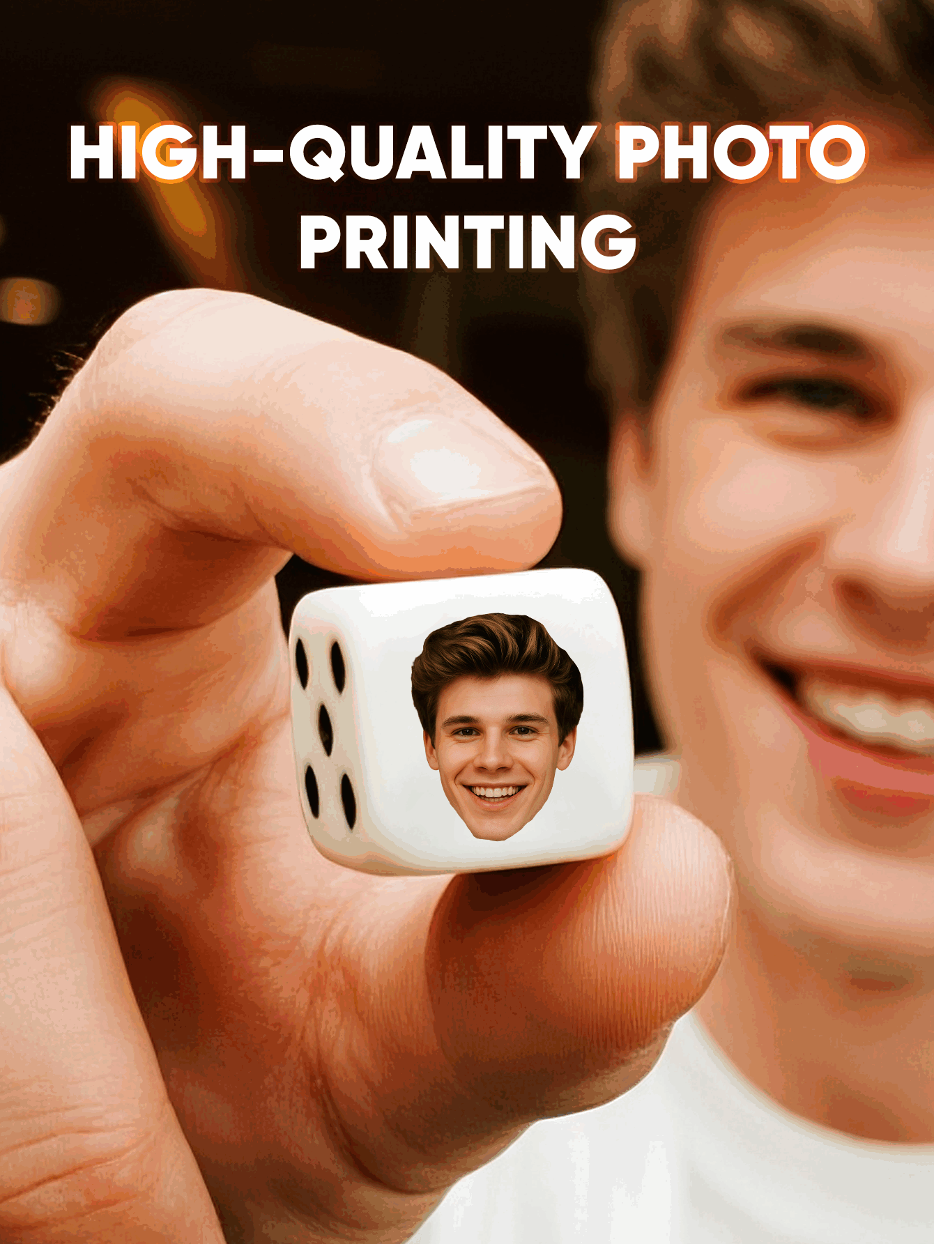 Custom Face Dice Personalized  - Party Games Christmas 评论和价格