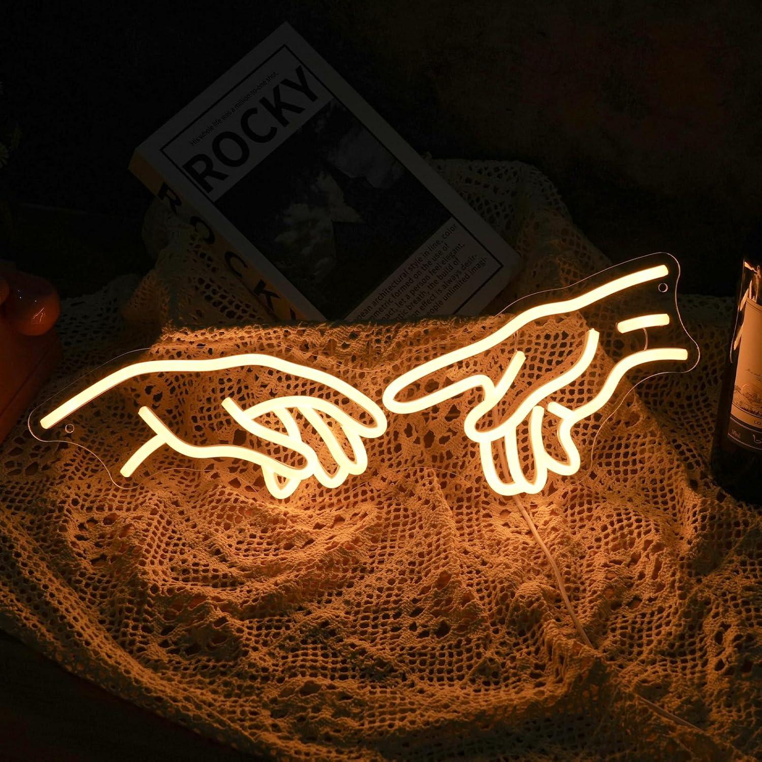 Hands Of God Gesture Neon Sign - Party Games Shop 评论和价格
