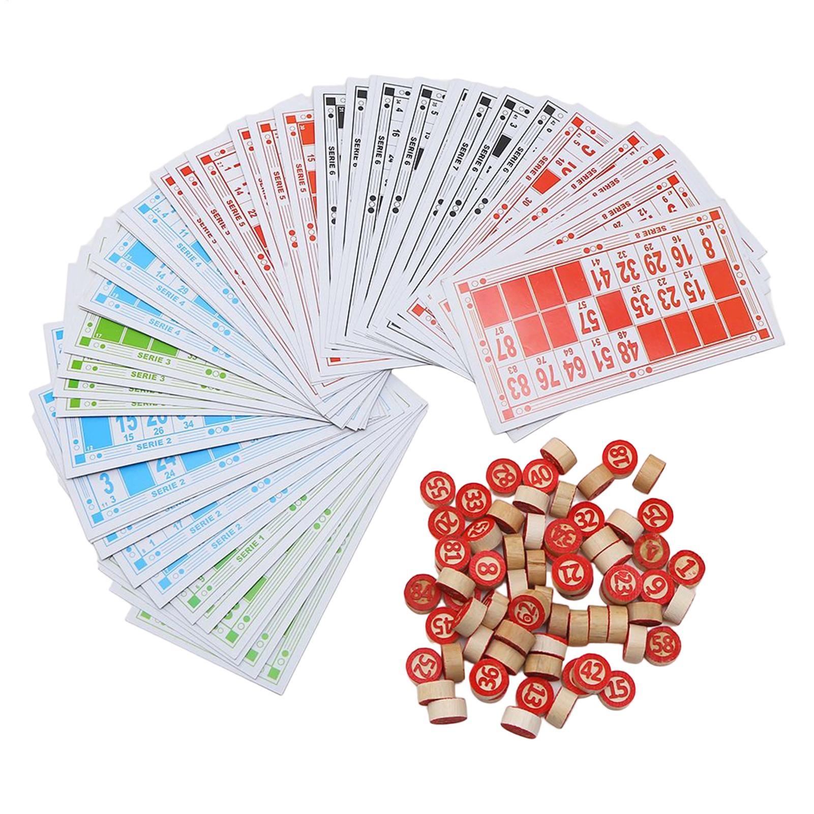 Vintage Wooden Bingo Game Set  - Party Games Bingo 评论和价格