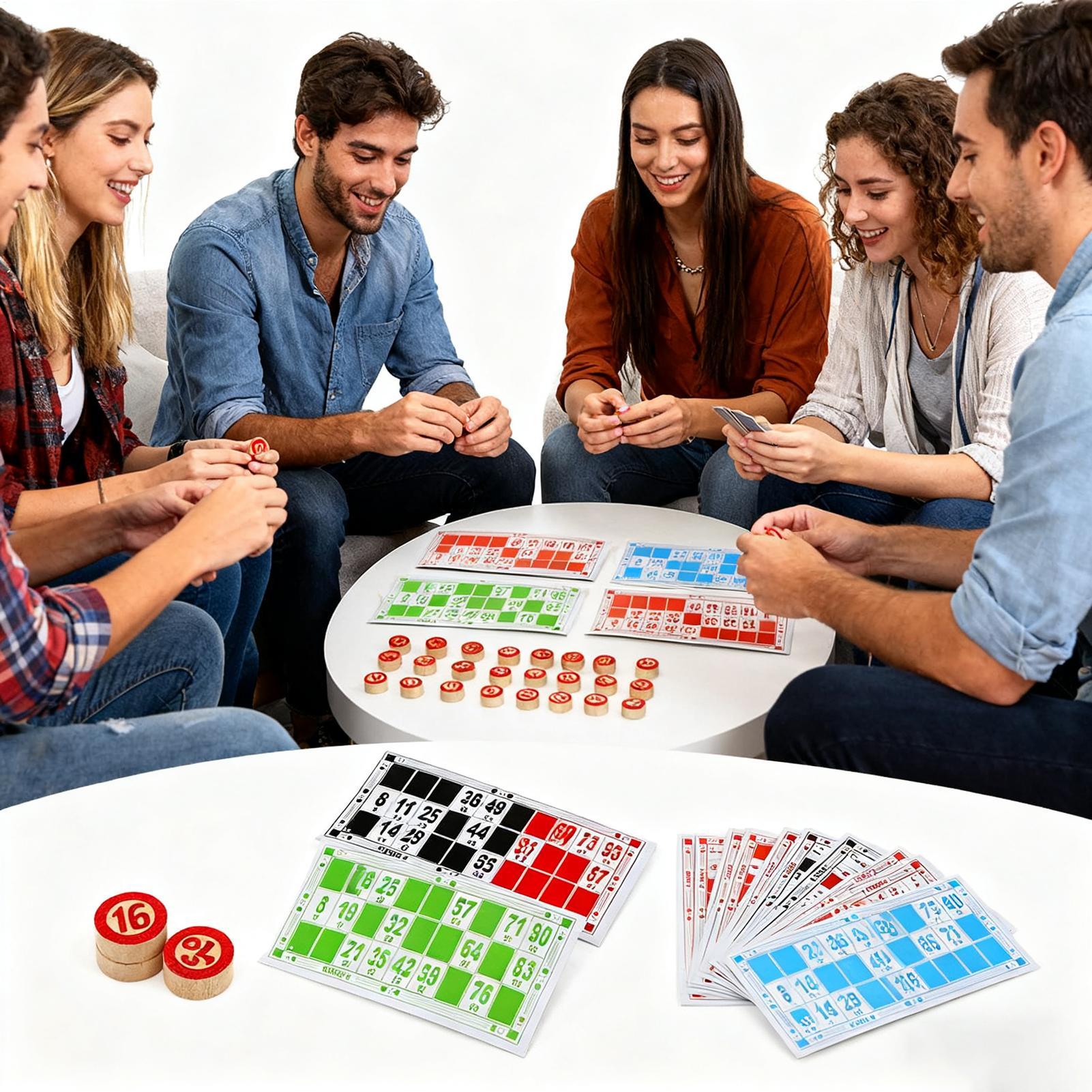 Vintage Wooden Bingo Game Set  - Party Games Bingo 评论和价格