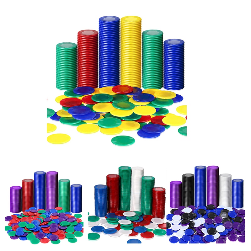 400 Pieces Plastic Poker Chips - Party Games Bingo 评论和价格