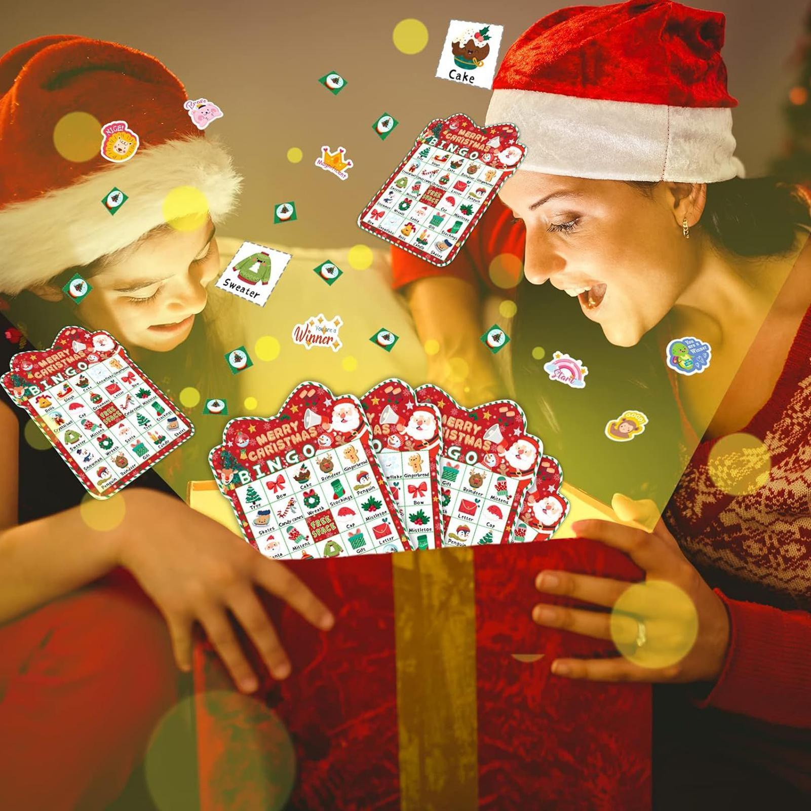 Christmas Bingo Cards Kids Chr - Party Games Bingo 评论和价格
