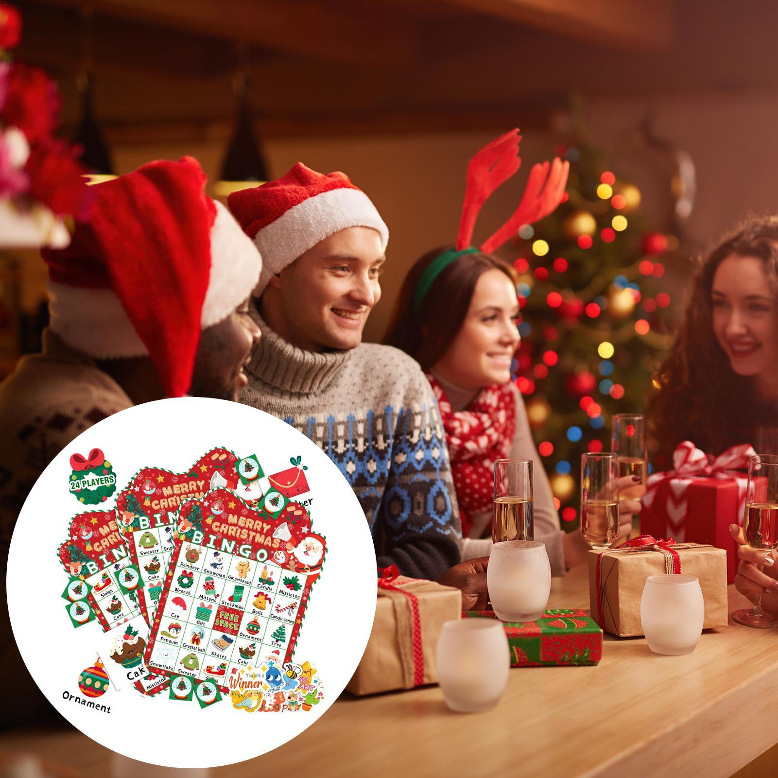 Christmas Bingo Cards Kids Chr - Party Games Bingo 评论和价格