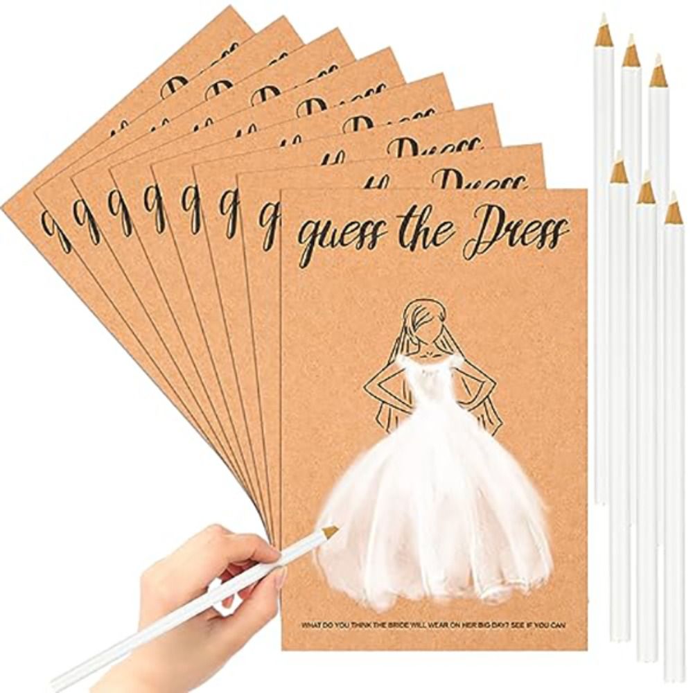 10Pcs Guess The Dress Bridal S - Party Games Bridal Shower 评论和价格