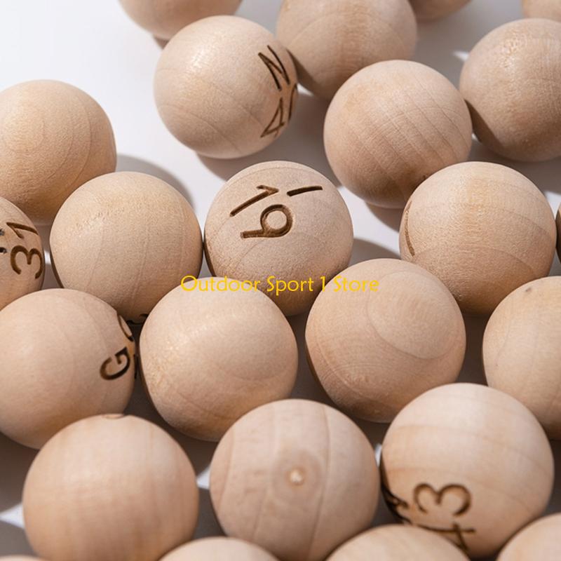 A0KA 75Pcs Natural Bingo Balls - Party Games Bingo 评论和价格