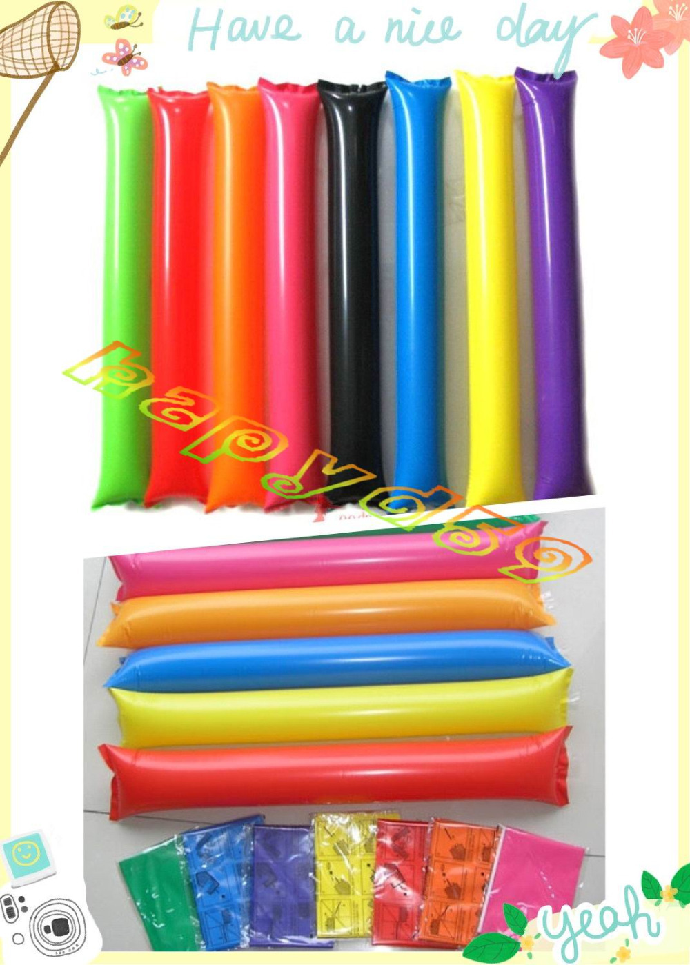 100pcs 60cm clapper ballon bea - Party Games Gender Reveal 评论和价格