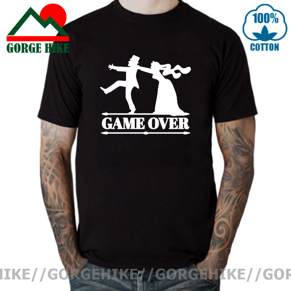 Game Over Tees Men Bride Tops  - Party Games Bachelorette 评论和价格