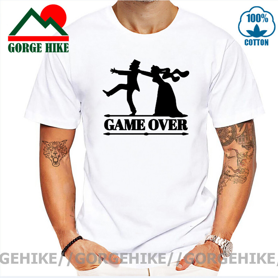 Game Over Tees Men Bride Tops  - Party Games Bachelorette 评论和价格