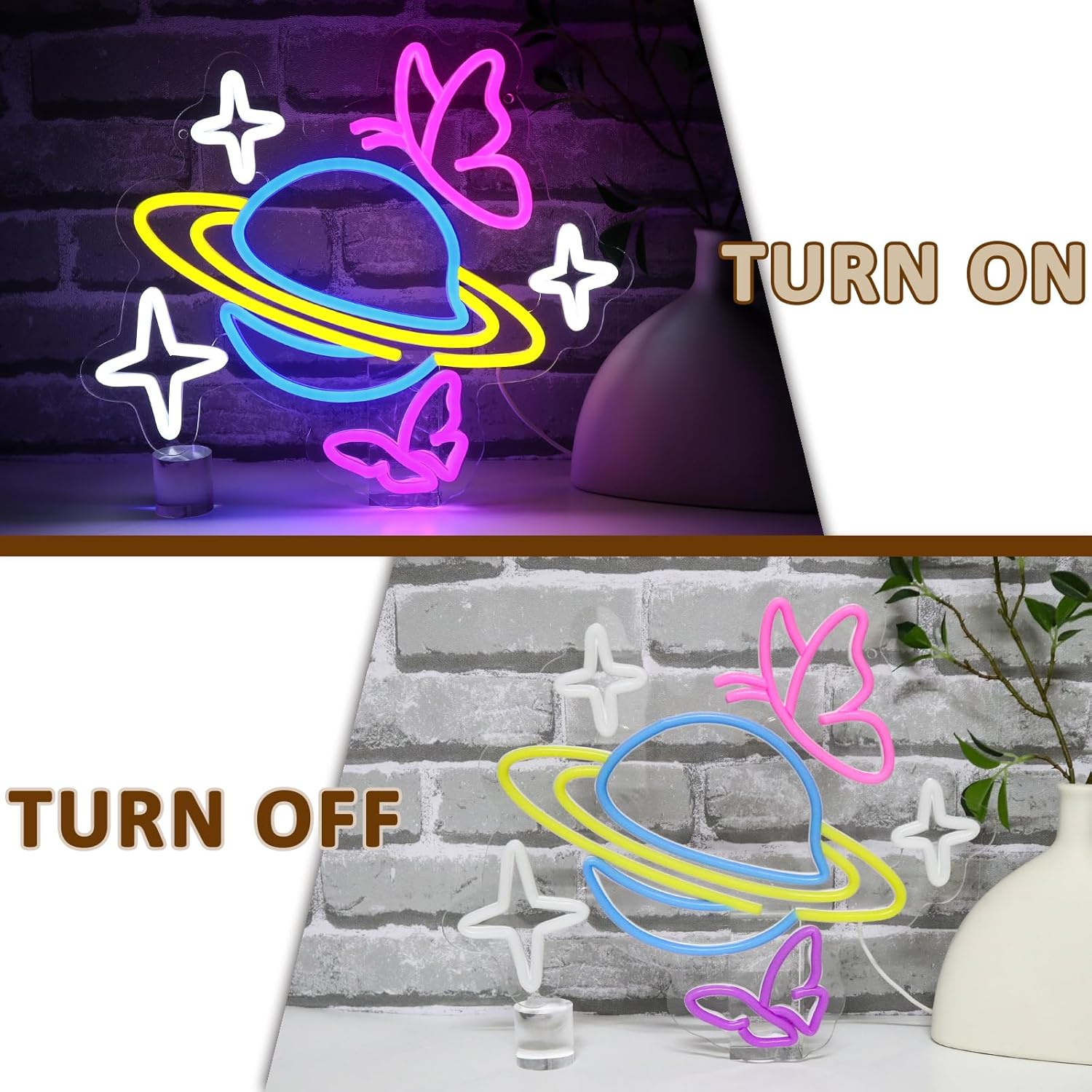 Planet Butterfly Star Neon Sig - Party Games Shop 评论和价格