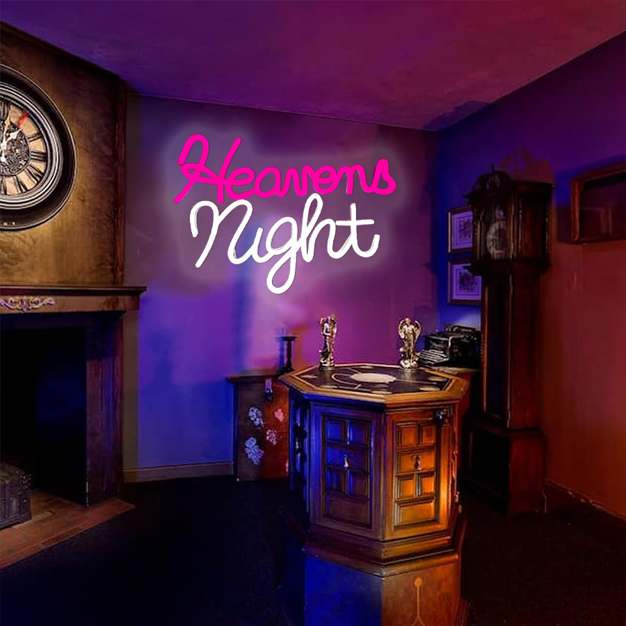 Heaven Night Neon Sign LED Lig - Party Games Shop 评论和价格