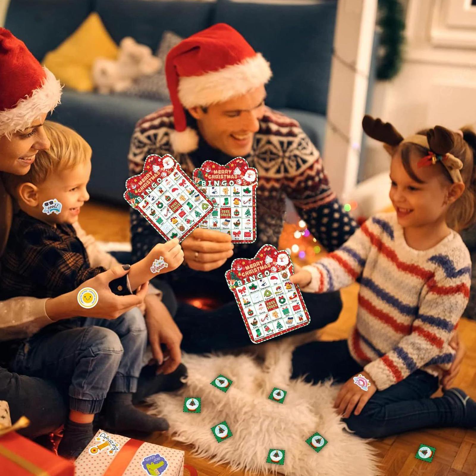 Christmas Bingo Game 24 Cards  - Party Games Bingo 评论和价格