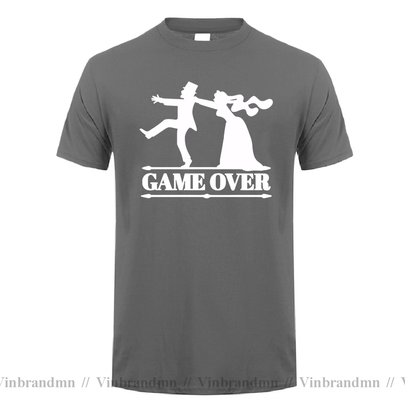 Game Over Tees Men Bride Tops  - Party Games Bachelorette 评论和价格