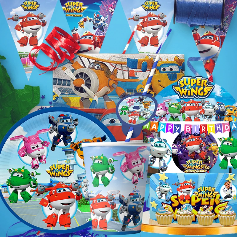 Cartoon  Super Wings Theme Par - Party Games Bridal Shower 评论和价格