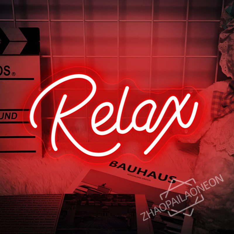 Relax  LED Neon Signs Massage  - Party Games Shop 评论和价格