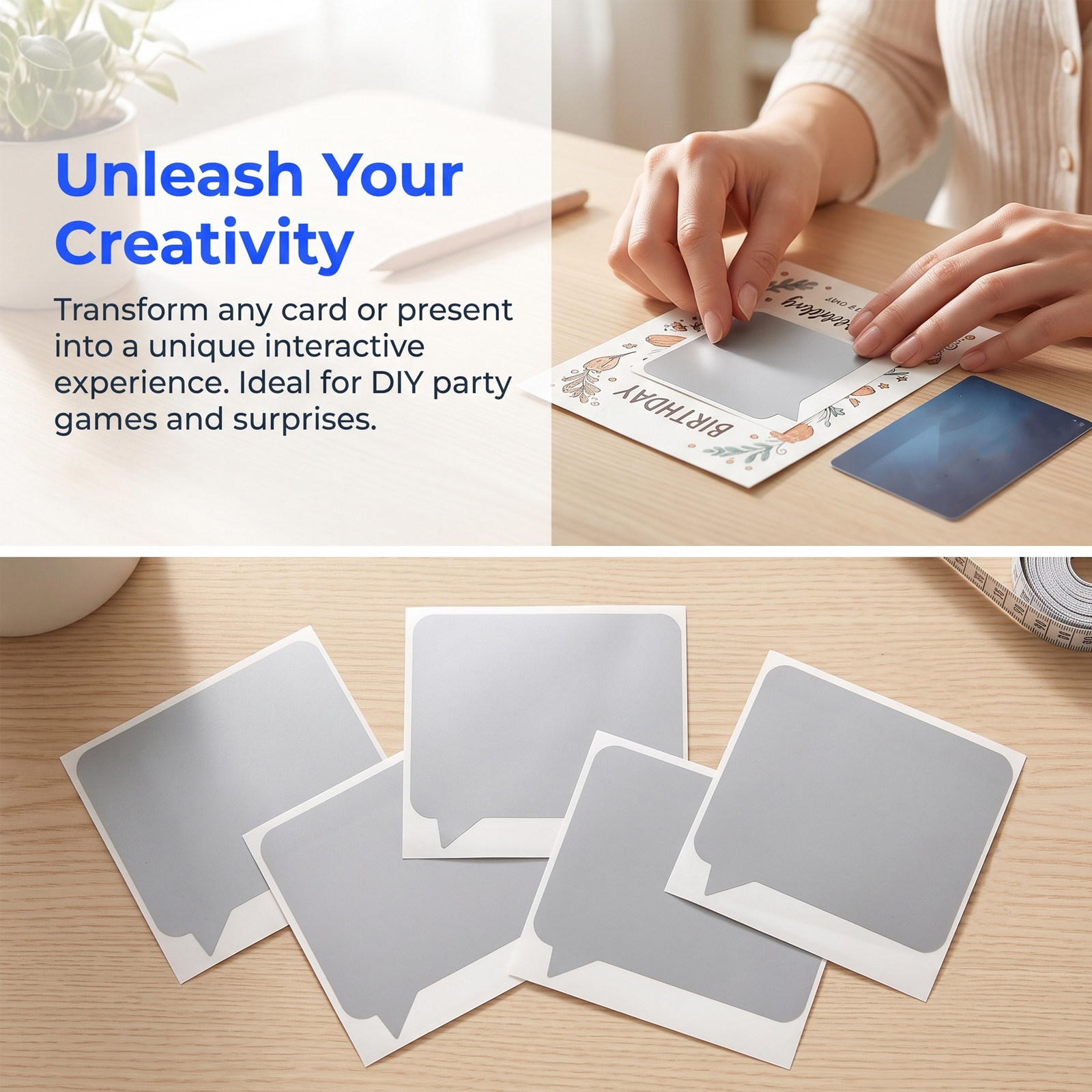 100Pcs Scratch Off Stickers Si - Party Games Bridal Shower 评论和价格