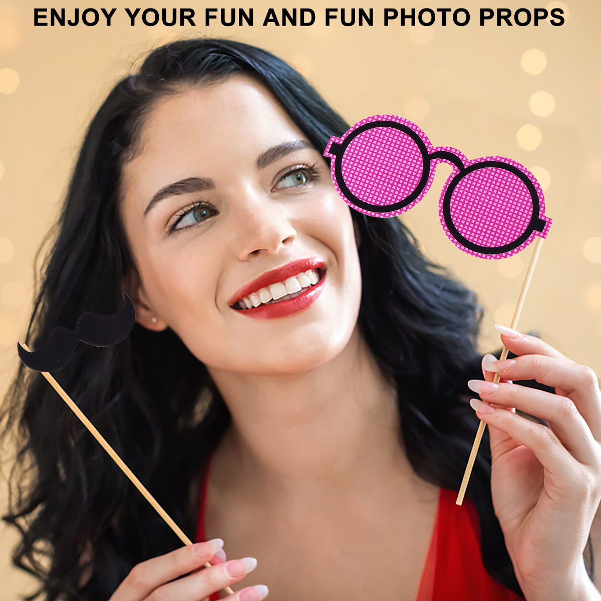 22Pcs Creative Wedding Photo P - Party Games Bridal Shower 评论和价格