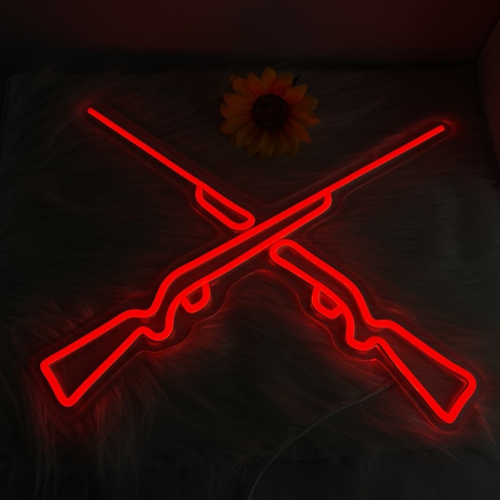 Double Guns Neon Lights, Wall/ - Party Games Shop 评论和价格