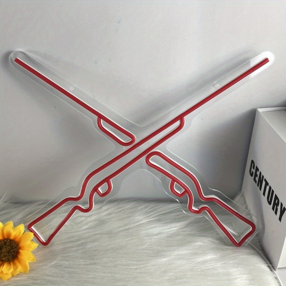 Double Guns Neon Lights, Wall/ - Party Games Shop 评论和价格